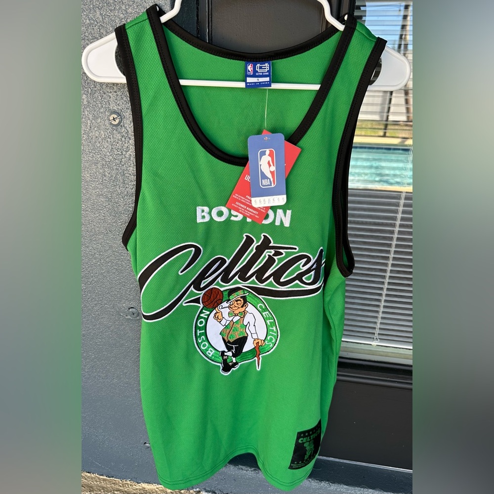 Boston Celtics Green Stitched Jersey Tank Top NBA Ultra Game Men’s Size S NWT